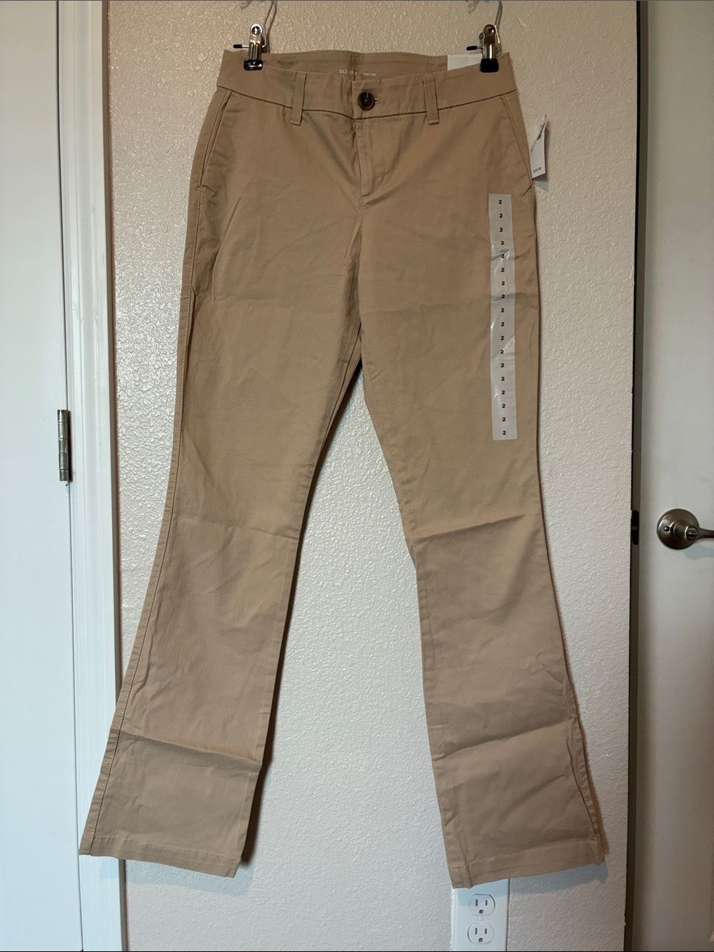 Old Navy Khaki Flare Leg Jeans